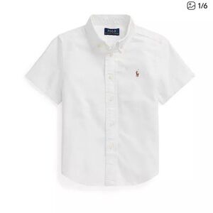 Polo Ralph Lauren Kids Classic White Button Down Dress Shirt